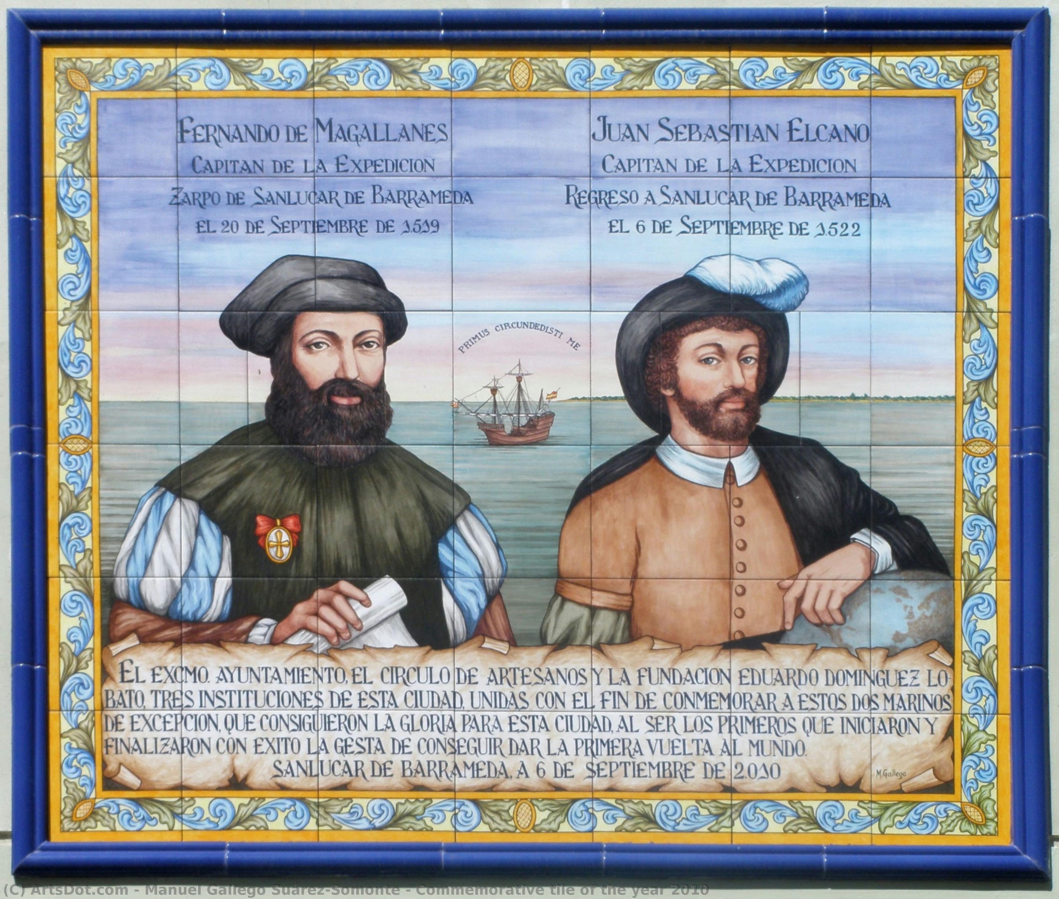 Commemorative Tile Of The Year 2010 — Manuel Gallego Suárez-somonte