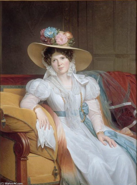 Portrait Of Mme Casimir Perier, Born Pauline Loyer — Louis Hersent