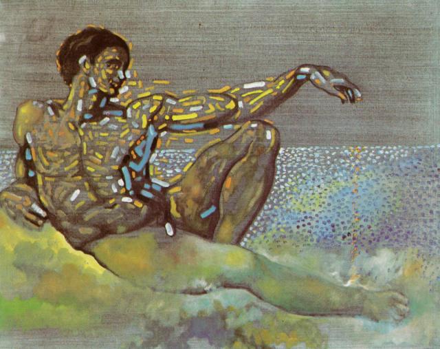Sisyphos Inspiriert Vom Adam Der Decke Der Sixtinischen Kapelle, 1982 — Salvador Dalí