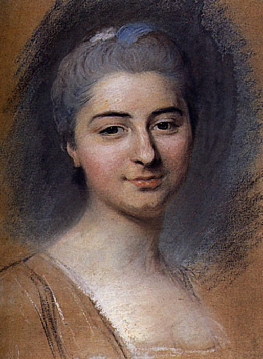 Study For Portrait Of Unknown Woman (8) — Maurice Quentin De La Tour