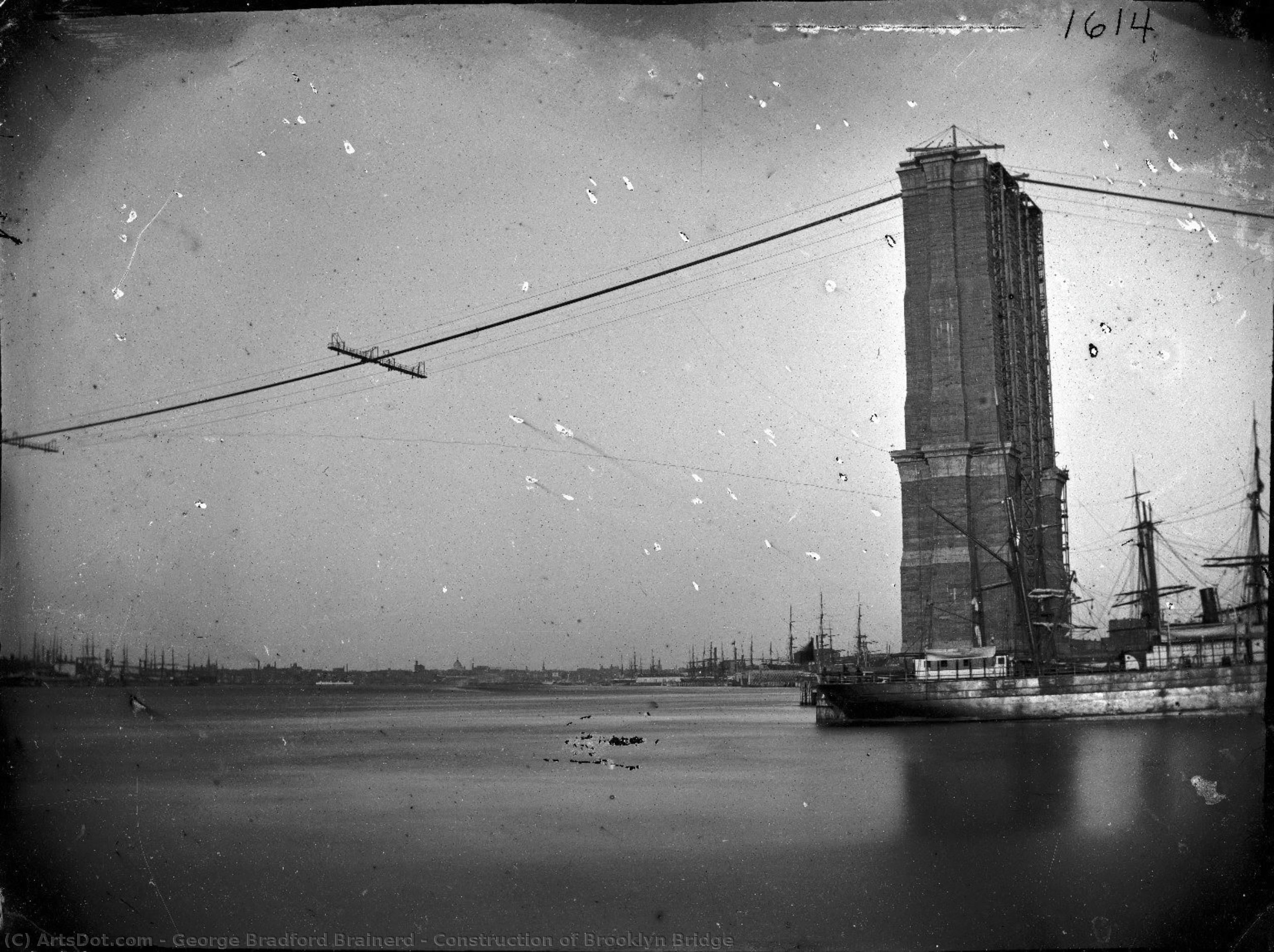 Construction Of Brooklyn Bridge — George Bradford Brainerd