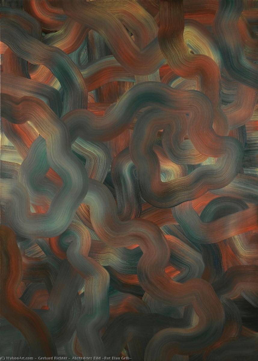 Abstraktes Bild (rot Blau Gelb) — Gerhard Richter