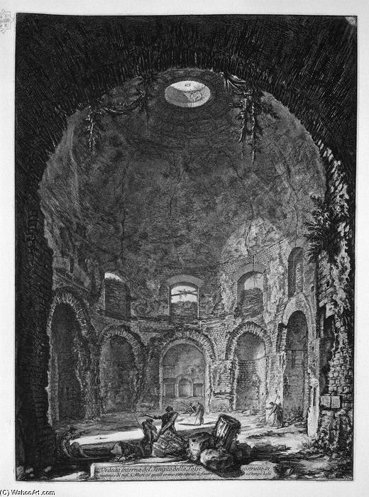 Interior View Of The Temple Of The Cough — Giovanni Battista Piranesi