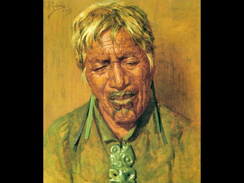 Sweet Idleness, Rahapa An Arawa Chieftainess — Charles Frederick Goldie