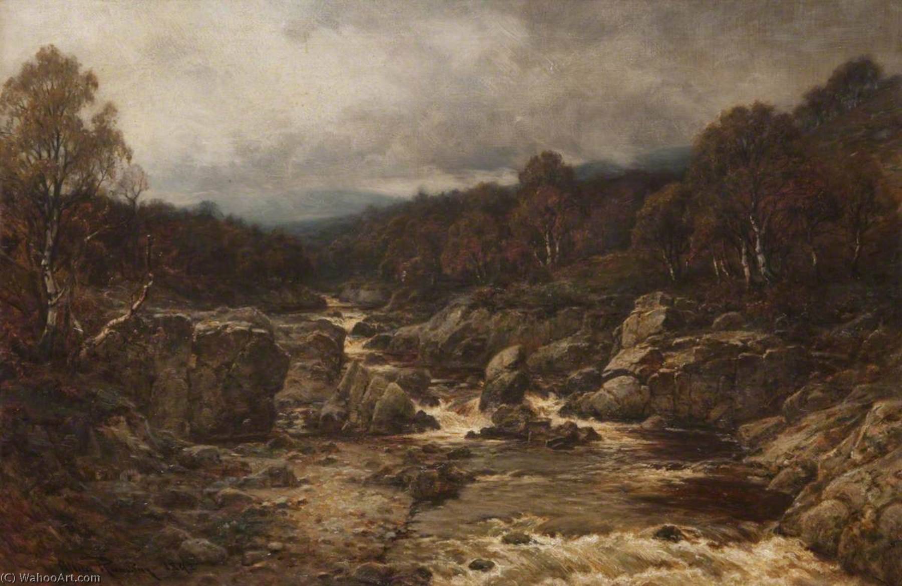 North Esk, Brig O' Mooran, Autumn — Allen Ramsay