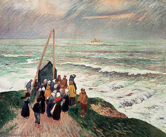 In Erwartung Der Fischer — Henri Moret