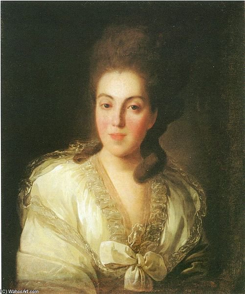 Portrait Of Anna Stroganova — Fyodor Stepanovich Rokotov