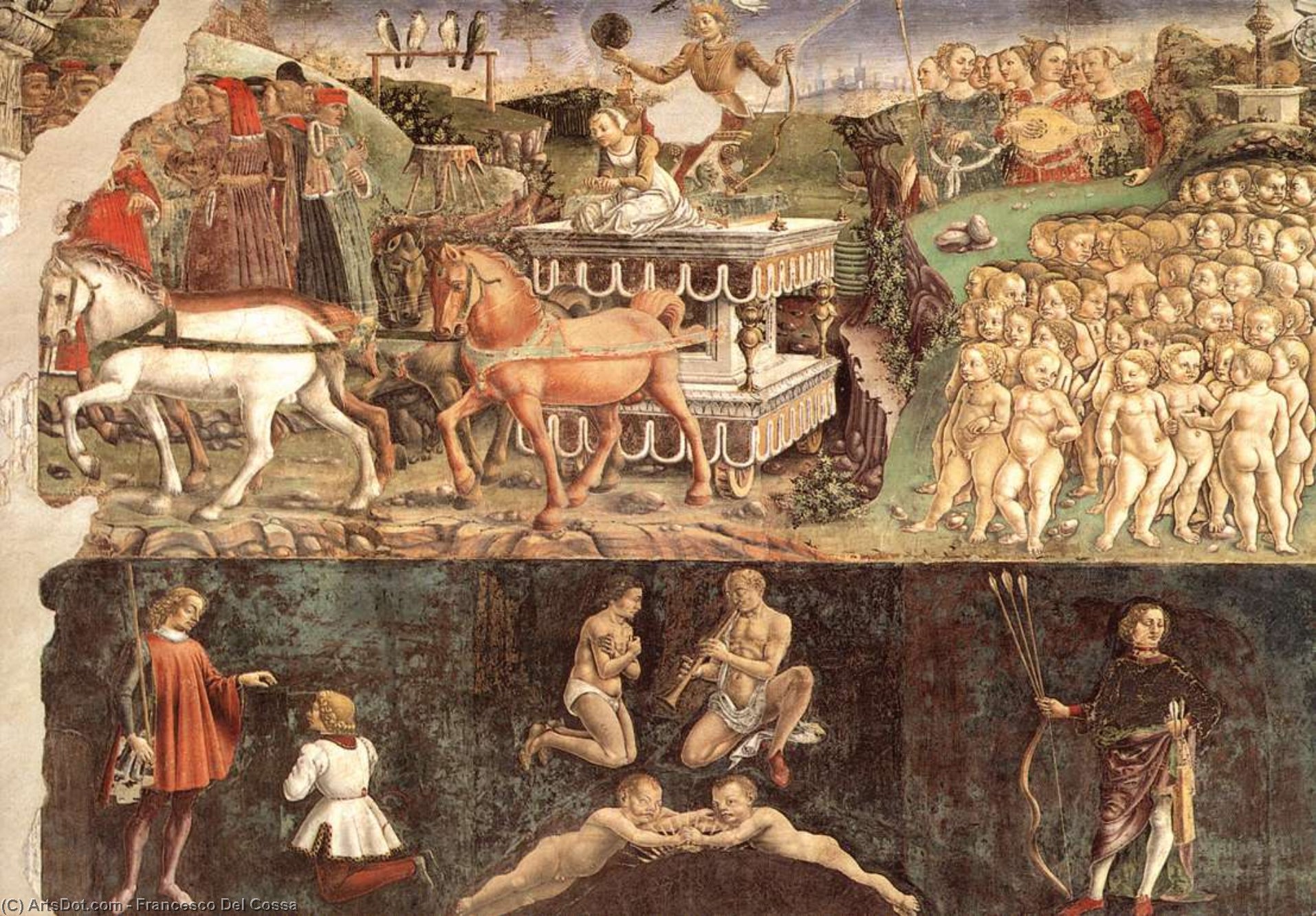 Allegory Of May: Triumph Of Apollo (detail) — Francesco Del Cossa