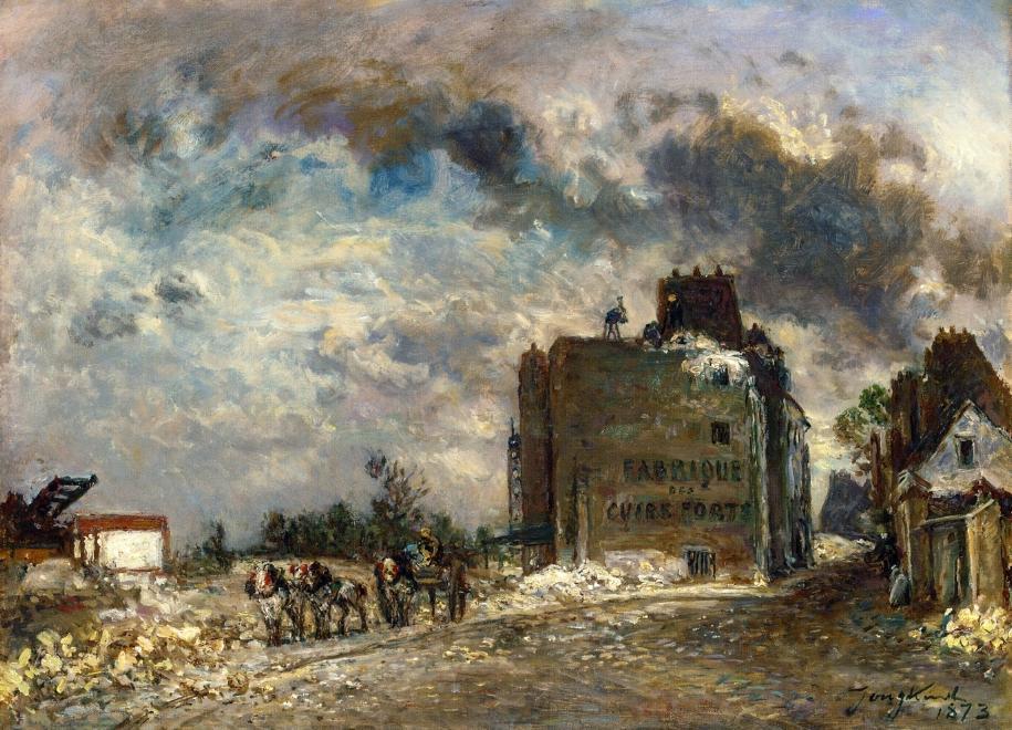 Demolition Of The Rue Des Francs-bourgeois — Johan Barthold Jongkind