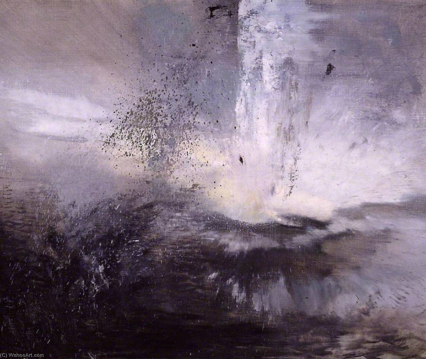 Bomb Falling Into Water — Leonard Henry Rosoman