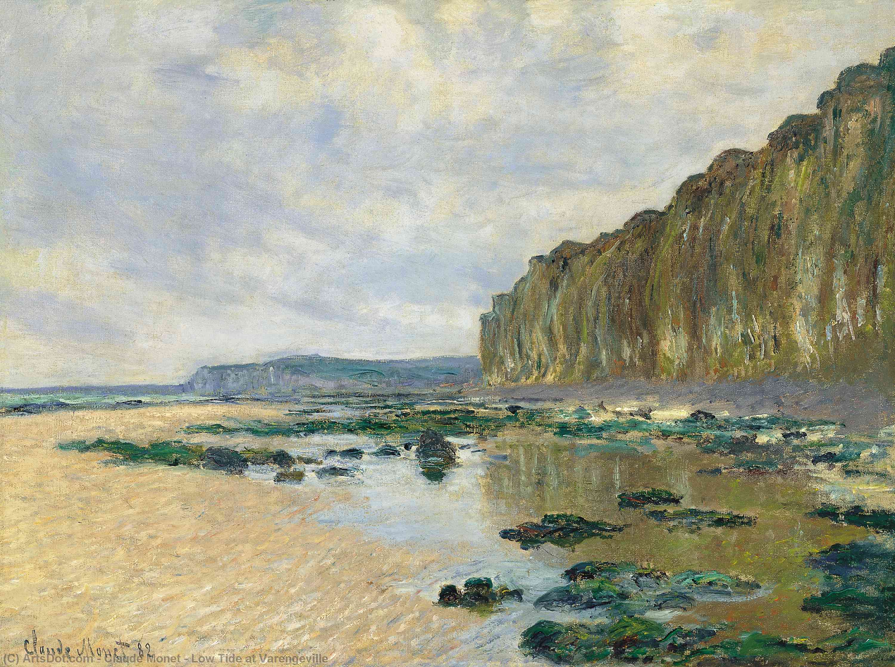 Niedrigwasser Bei Varengeville — Claude Monet