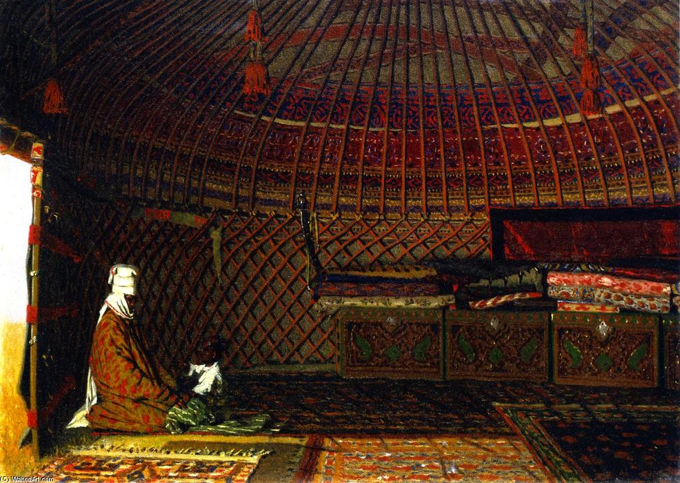 Inside The Tent Of A Rich Kirghiz — Vasily Vasilevich Vereshchagin