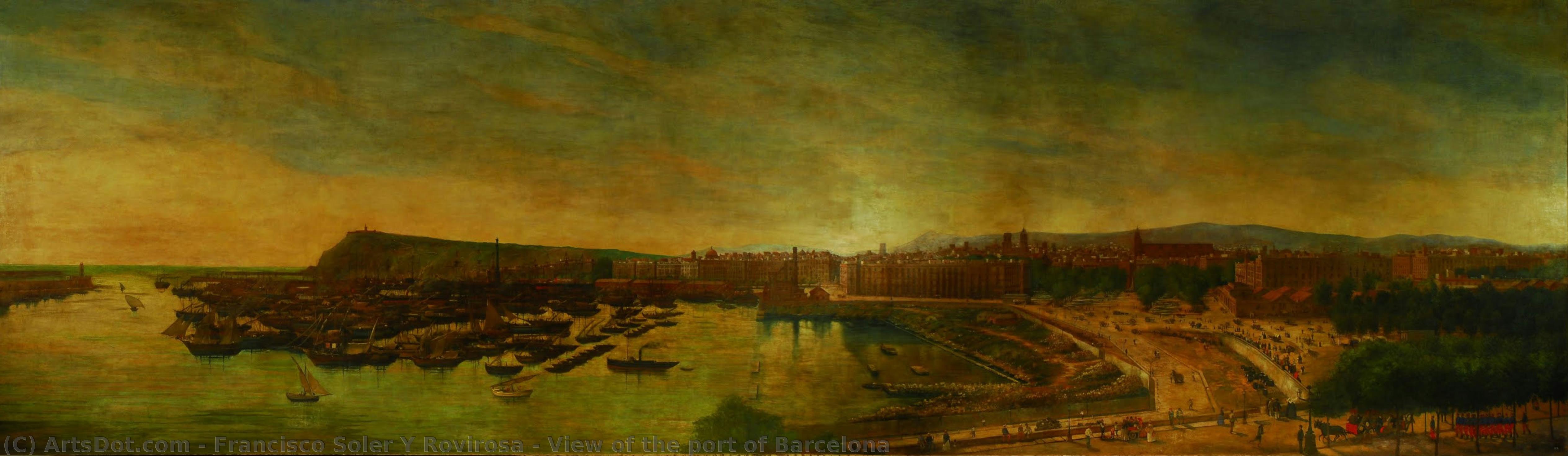 View Of The Port Of Barcelona — Francisco Soler Y Rovirosa