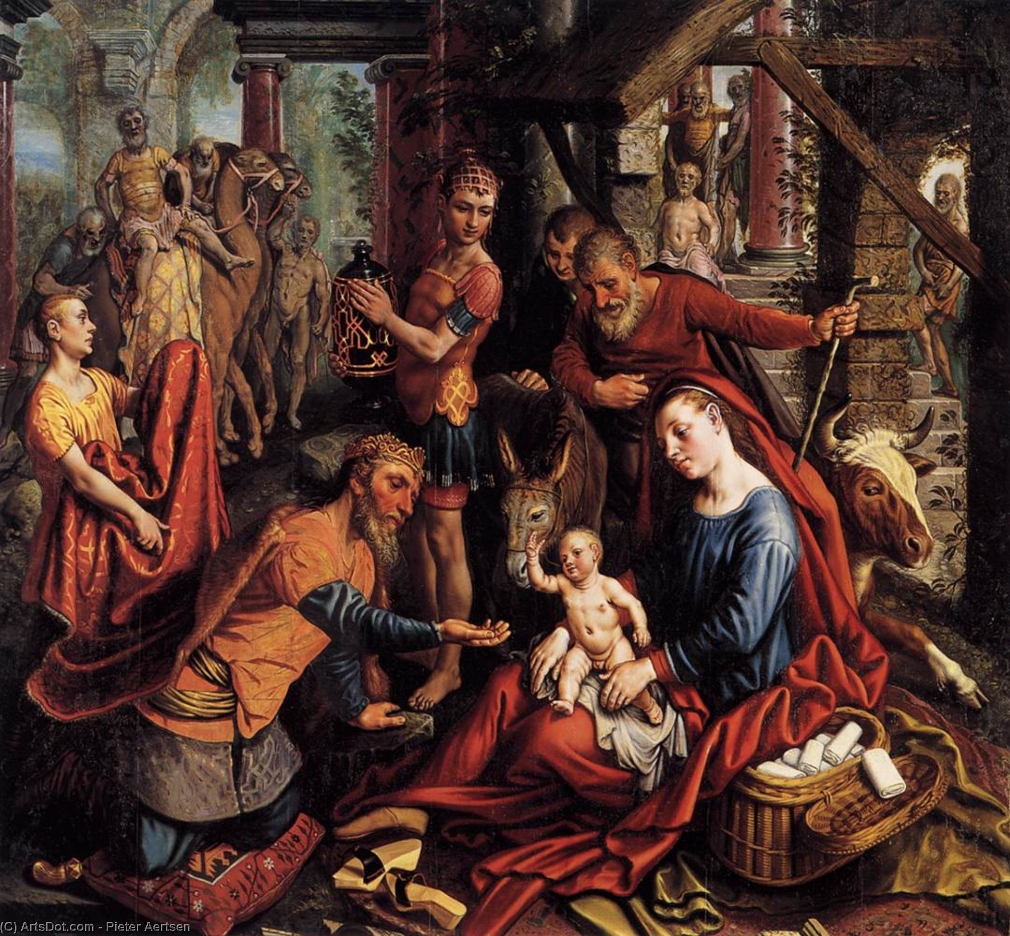 Triptych With The Adoration Of The Magi (central Panel) — Pieter Aertsen