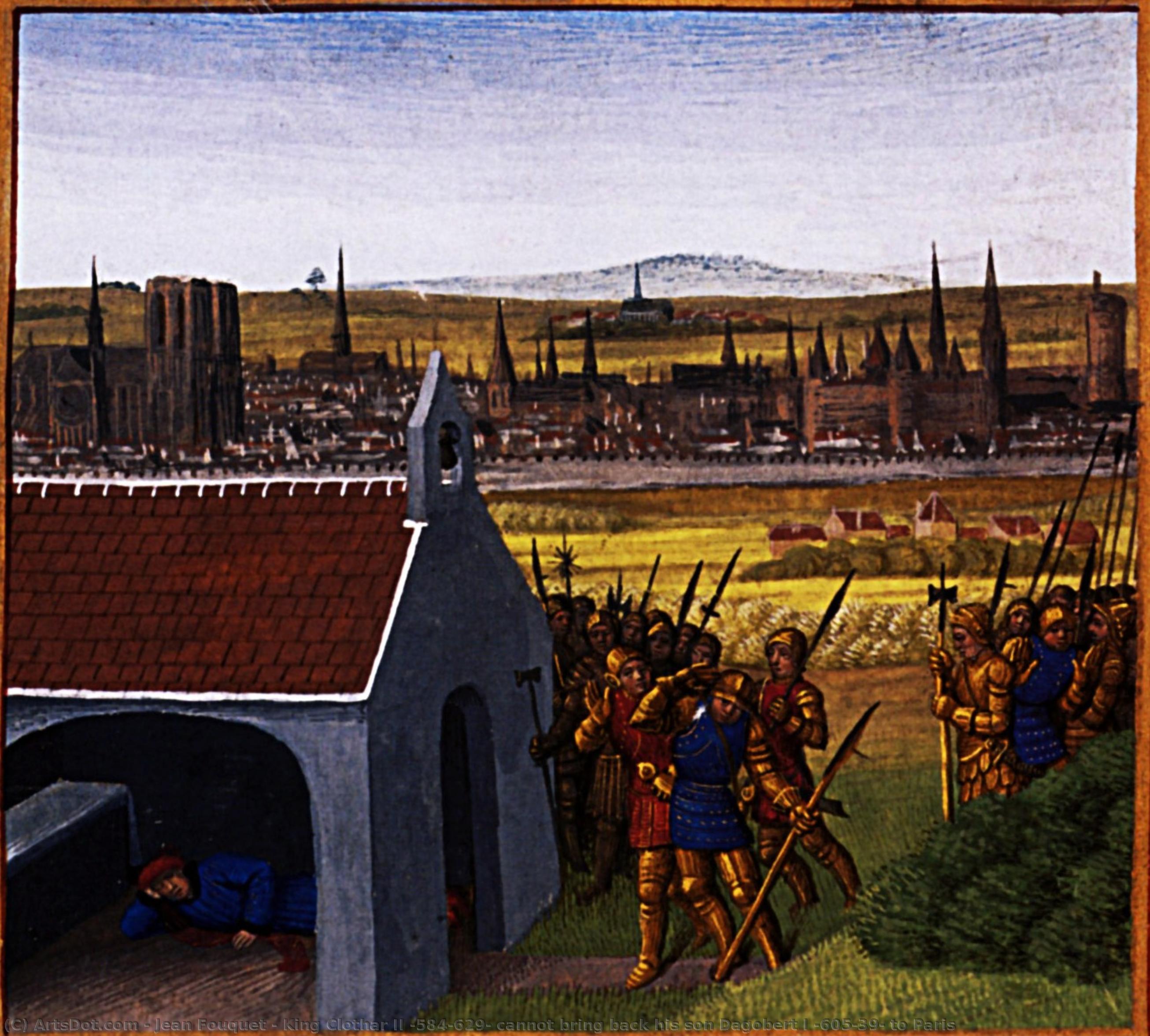 King Clothar Ii (584-629) Cannot Bring Back His Son Dagobert I (605-39) To Paris — Jean Fouquet