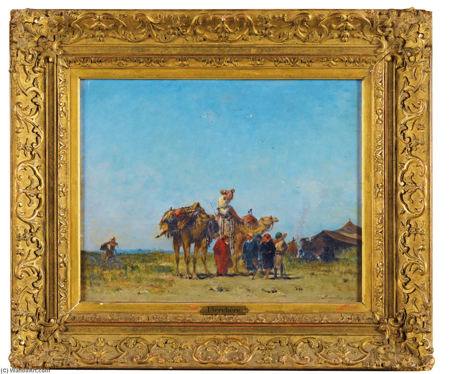 Campement De Chameliers — Narcisse Berchère