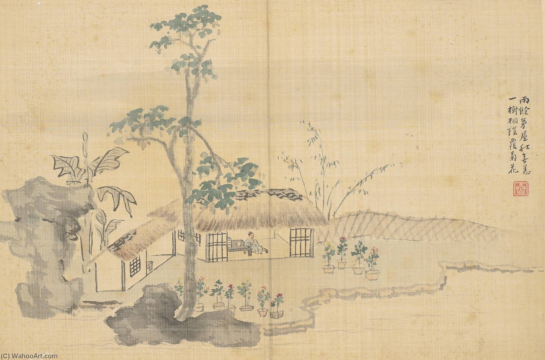 Landscape And Figures — Hua Yan