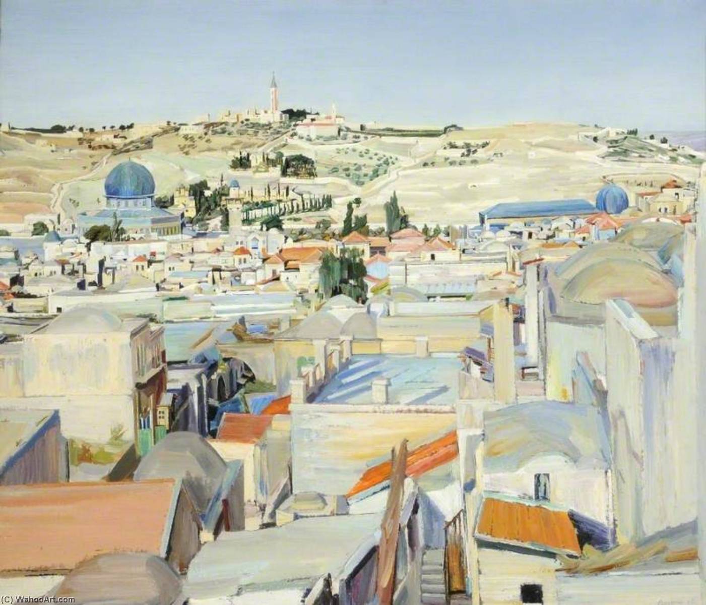 Jerusalem, City And Mount Of Ascension — David Bomberg