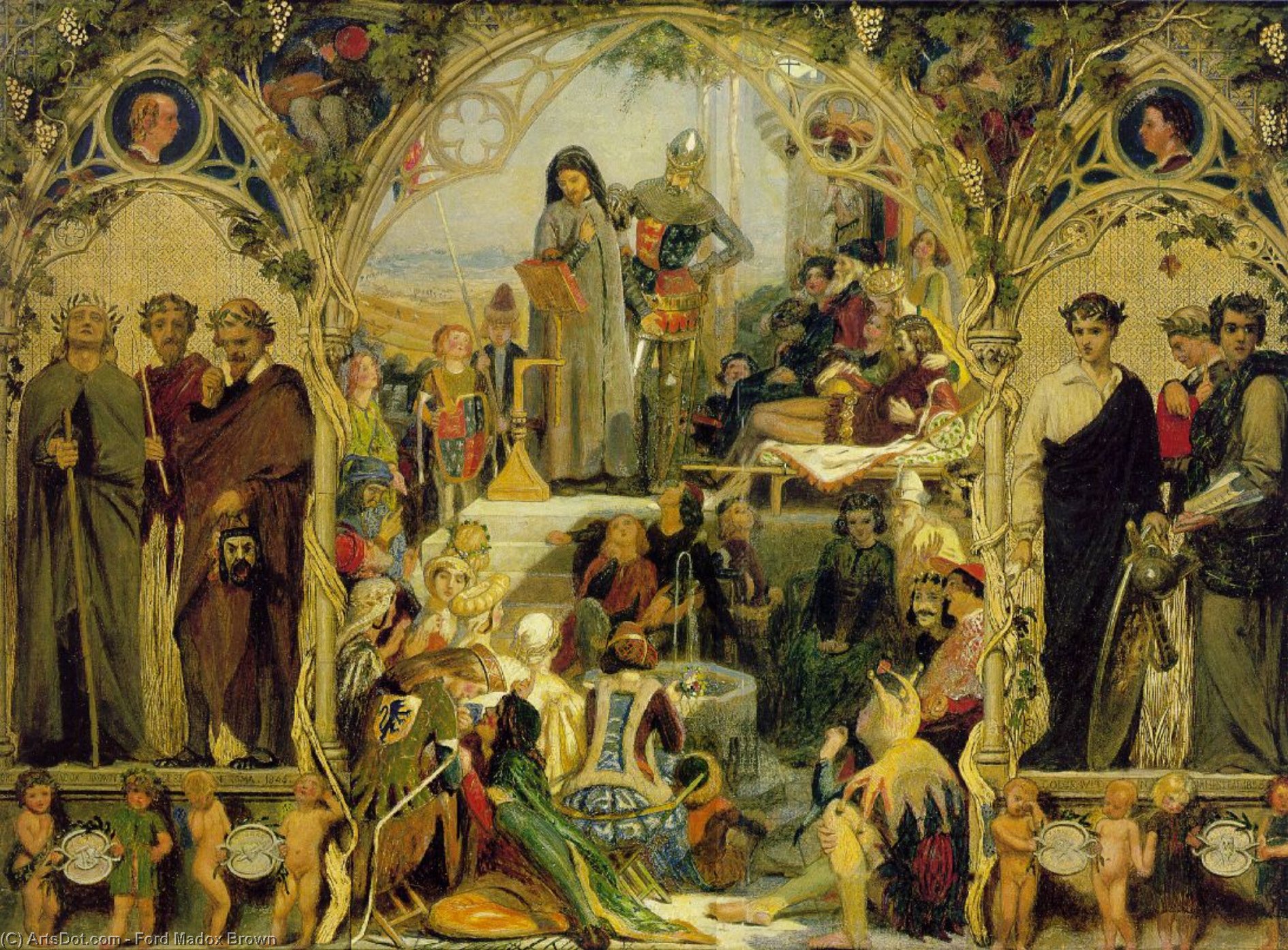 The Seeds And Fruit Of English Poetry — Ford Madox Brown