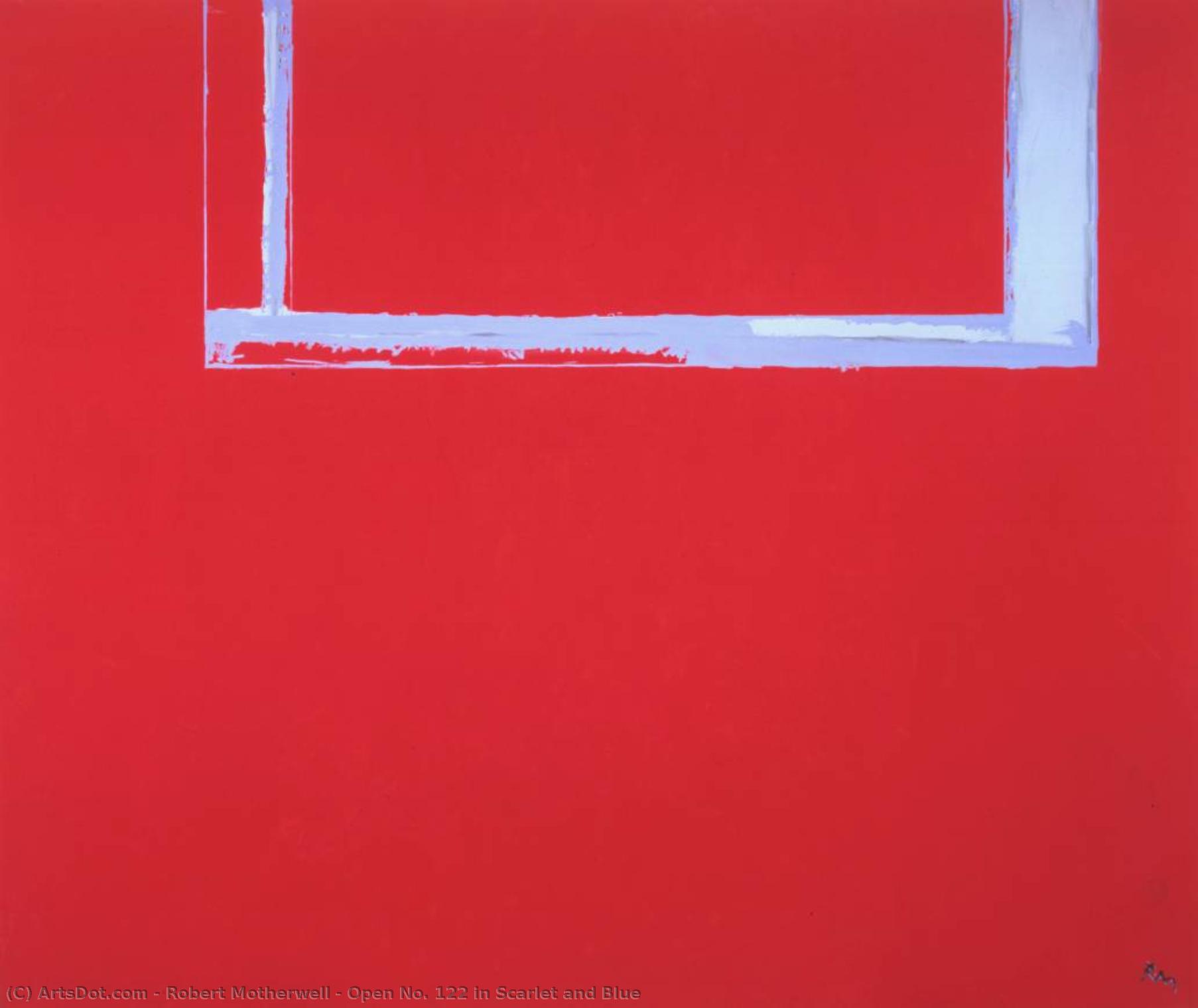 Open No. 122 In Scarlet And Blue — ロバート・マザウェル