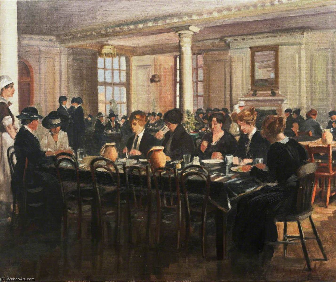 The Canteen At The Headquarters Of The Joint War Council Of The British Red Cross Society And Order Of St John, 19 Berkeley Street, W1 — John Hodgson Lobley