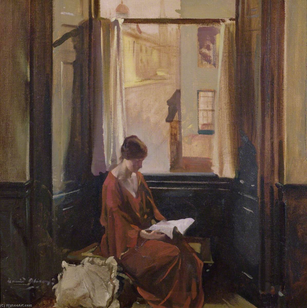 Woman Reading By A Window — David Alison