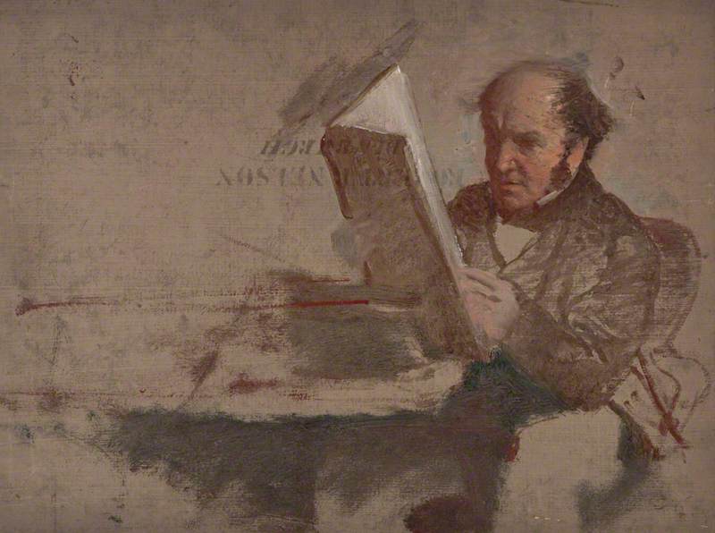 David Laing (1793–1878), Antiquarian (recto) — William Fettes Douglas