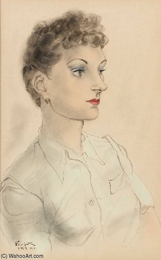 Portrait De Madame Lilok — Léonard Tsuguharu Foujita