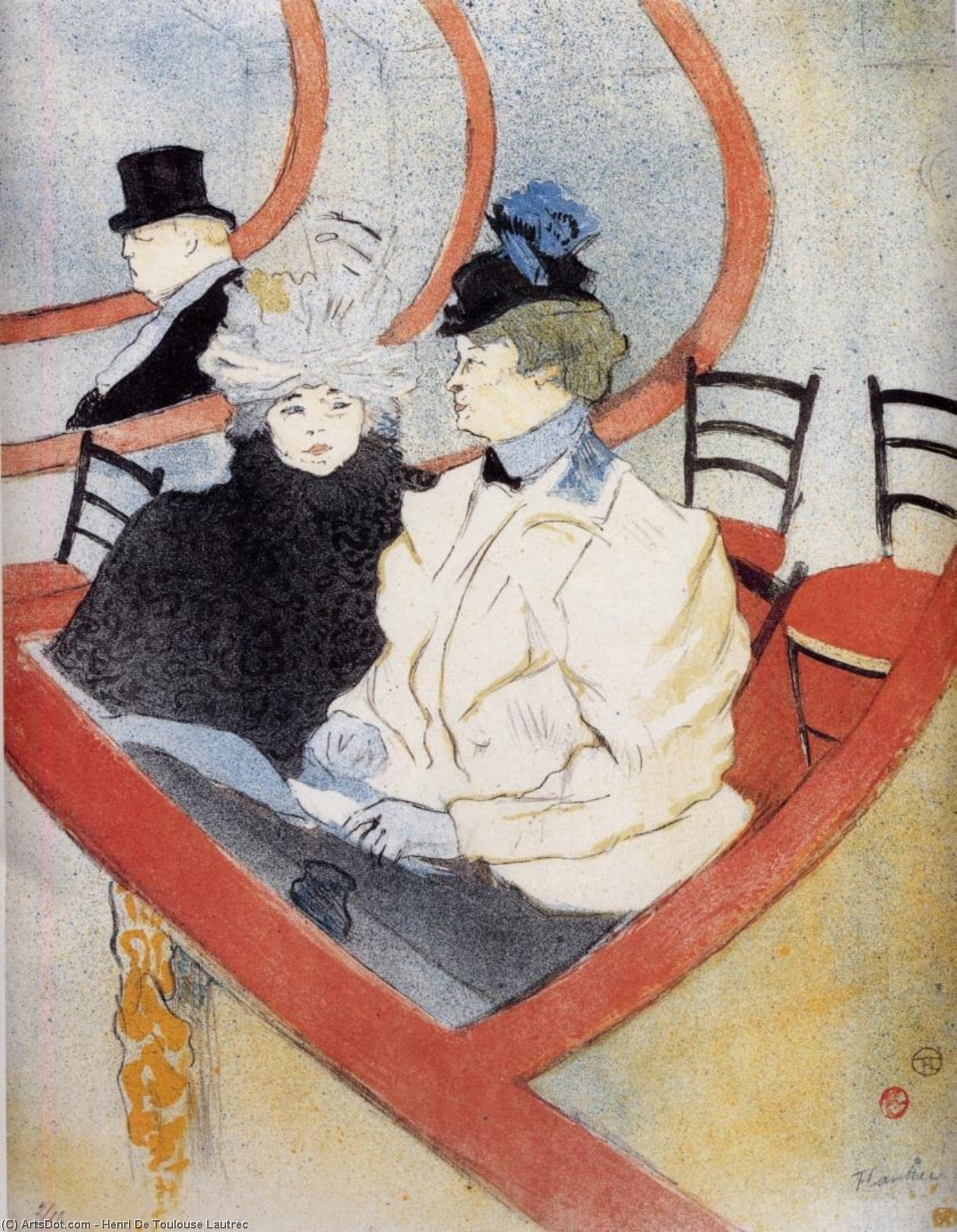 Box In The Grand Tier — Henri De Toulouse-lautrec