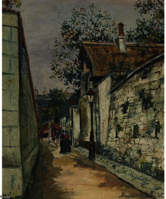 Thatched Cottage Of Henri Iv. In Montmartre — モリス・ウトリロ