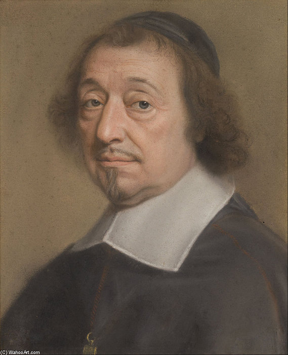 Portrait Of Monseigneur Louis Doni D'attichy, Bishop Of Riez — Robert Nanteuil