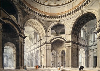 Interior Of St. Paul's Cathedral — Thomas Malton Junior