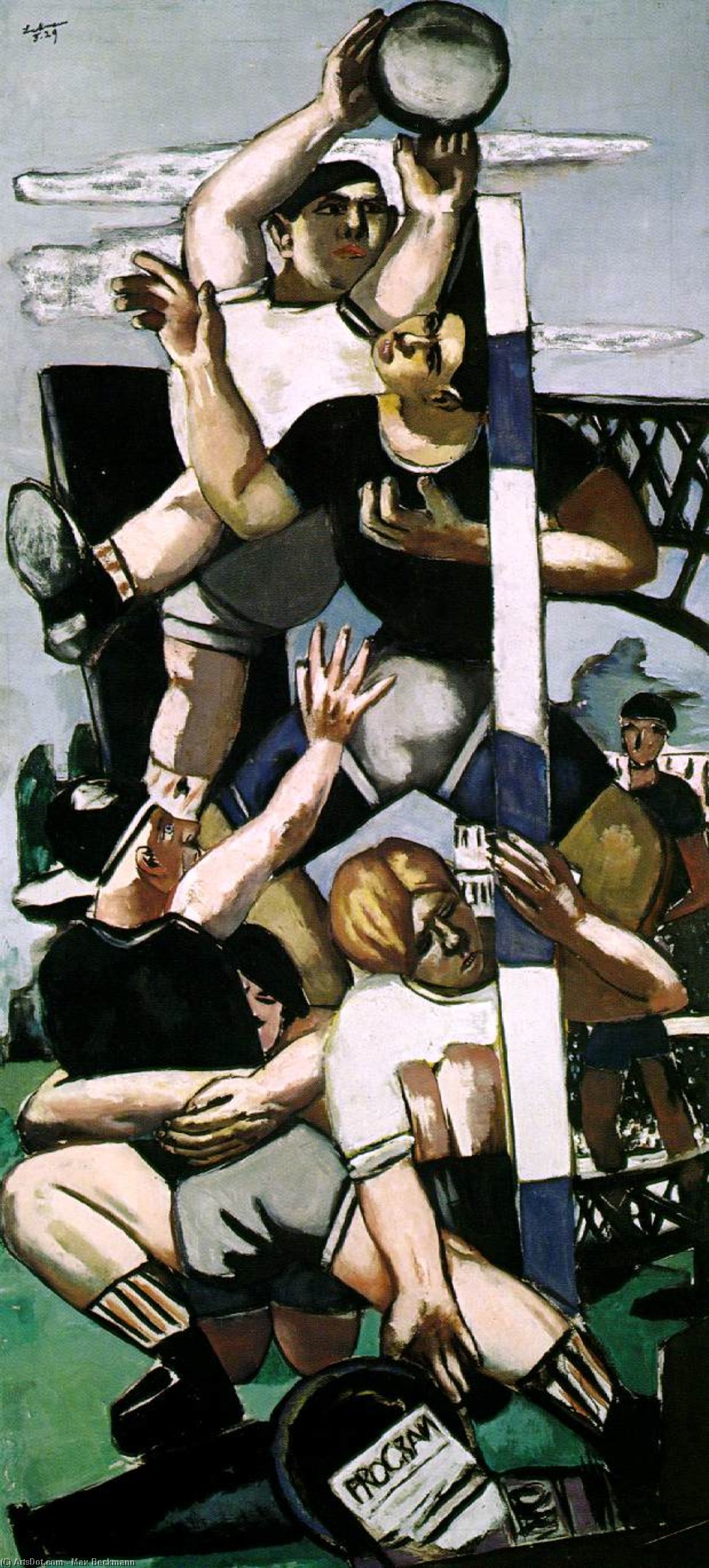 Rugby Players, Wilhelm-lehmbruck-museum, — Max Beckmann