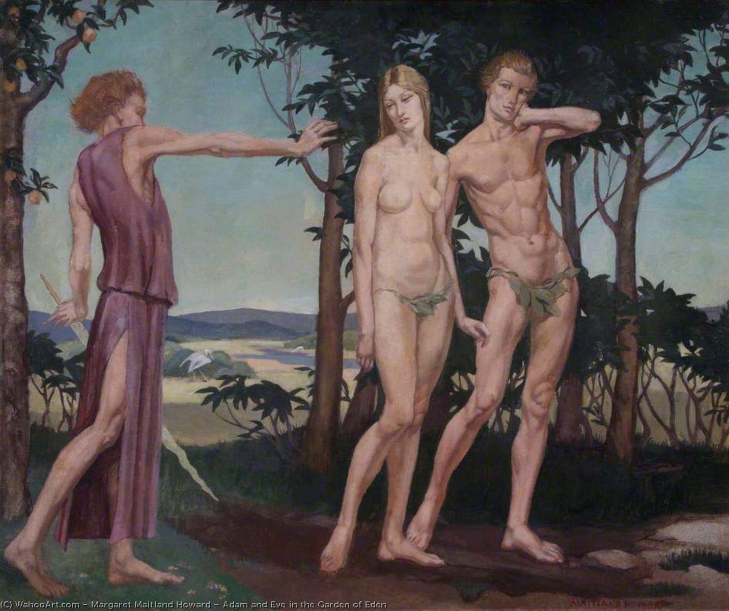 Adam And Eve In The Garden Of Eden — Margaret Maitland Howard
