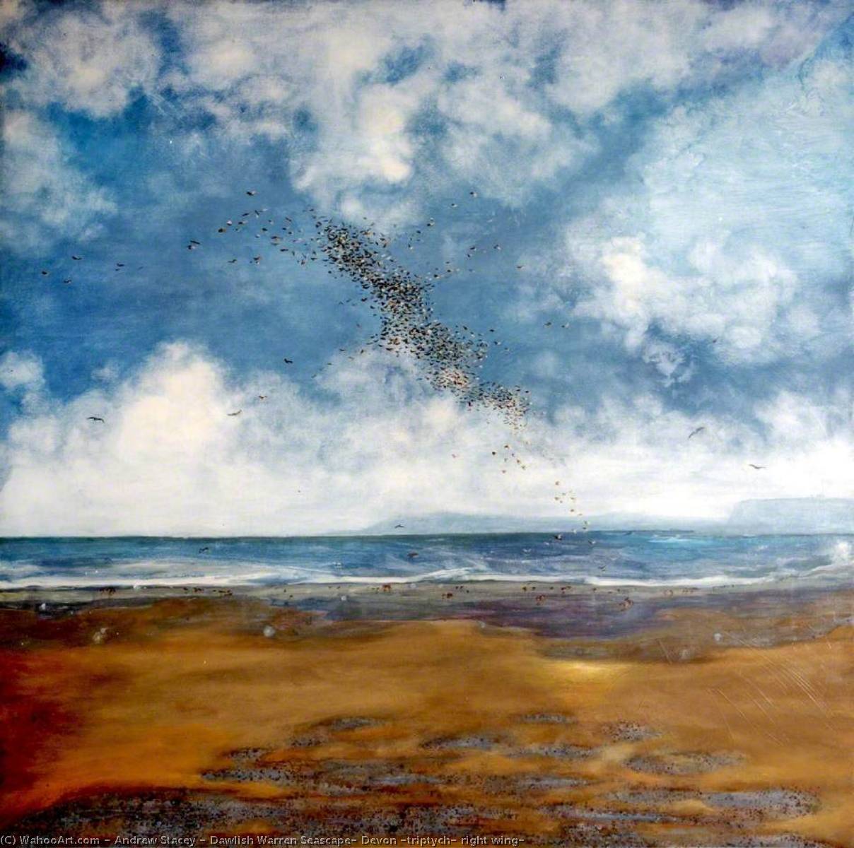 Dawlish Warren Seascape, Devon (triptych, Right Wing) — Andrew Stacey
