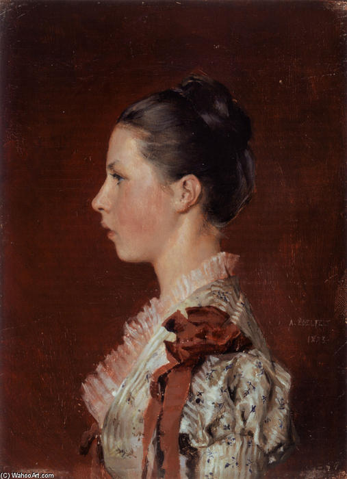 Portrait Of The Artist's Sister Annie Edelfelt — Albert Edelfelt