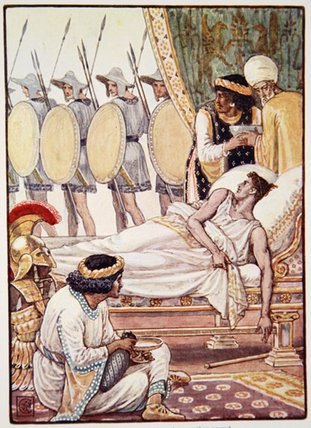 With An Effort He Looked At Them As They Passed — Walter Crane
