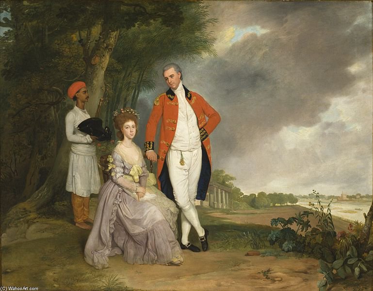 The Hon. William Monson And His Wife, Ann Debonnaire — Arthur William Devis