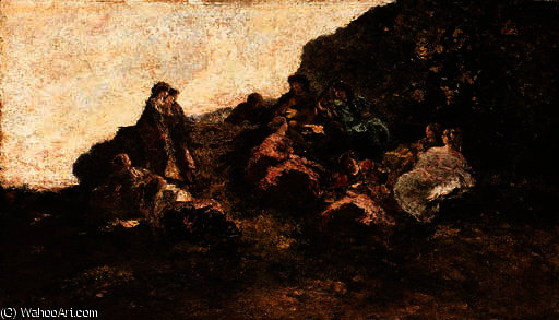 The Meeting Of Stylish — Adolphe Joseph Thomas Monticelli