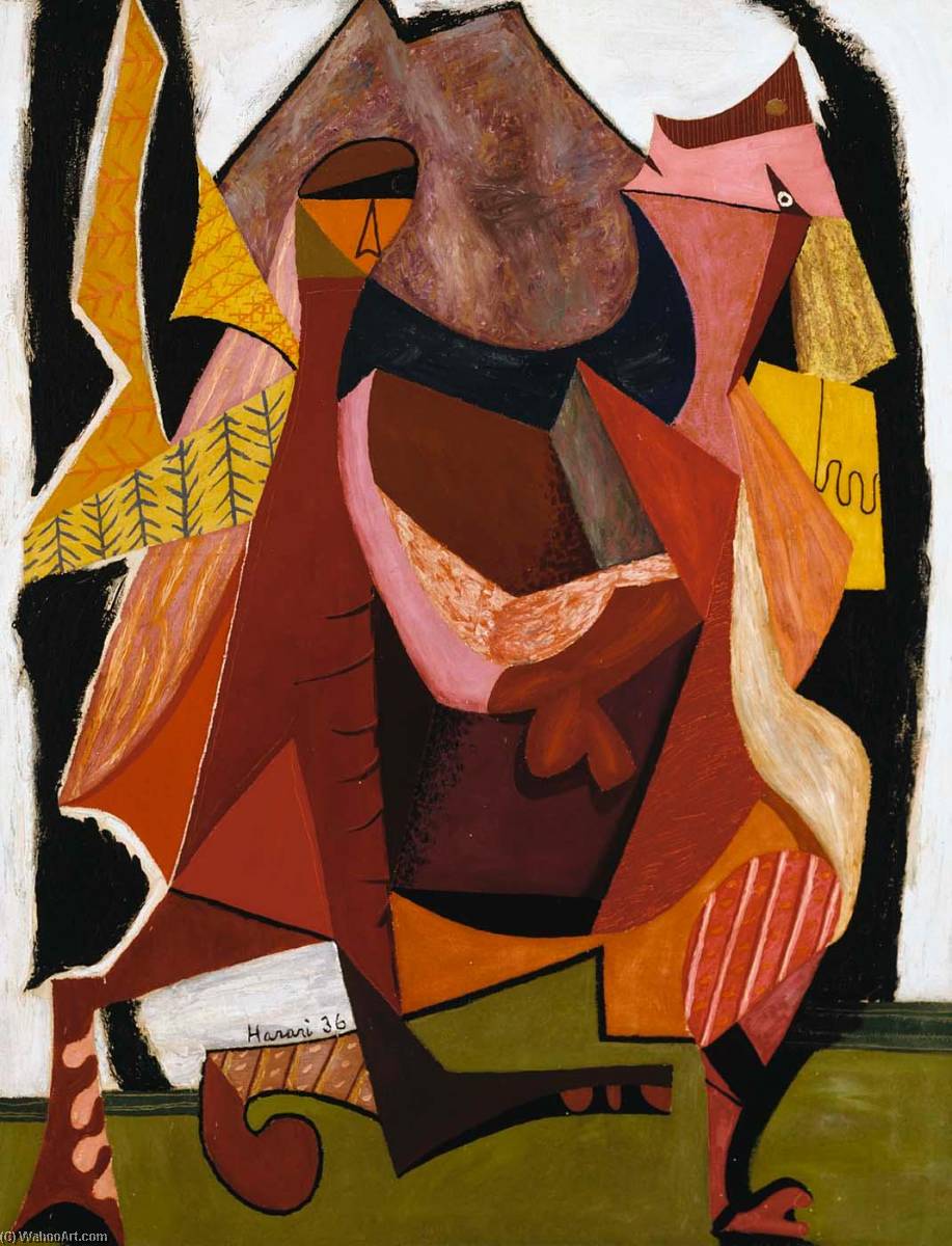 Jacob Wrestling With The Angel — Hananiah Harari
