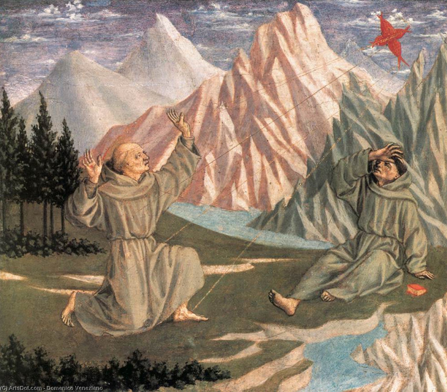 The Stigmatization Of St Francis (predella 1) — Domeniko Veneziano