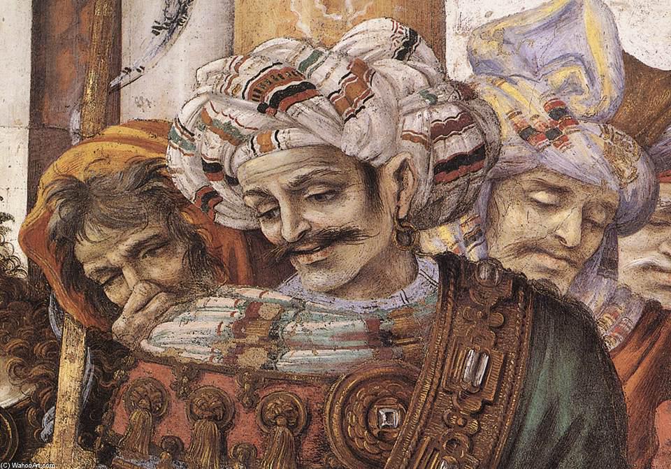 St Philip Driving The Dragon From The Temple Of Hieropolis (detail) (8) — Filippino Lippi