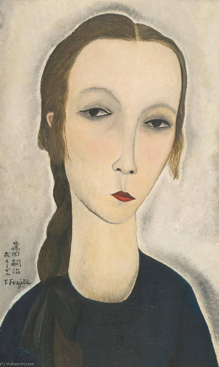 Portrait De Jeune Femme (hanka Zborowska) — Léonard Tsuguharu Foujita