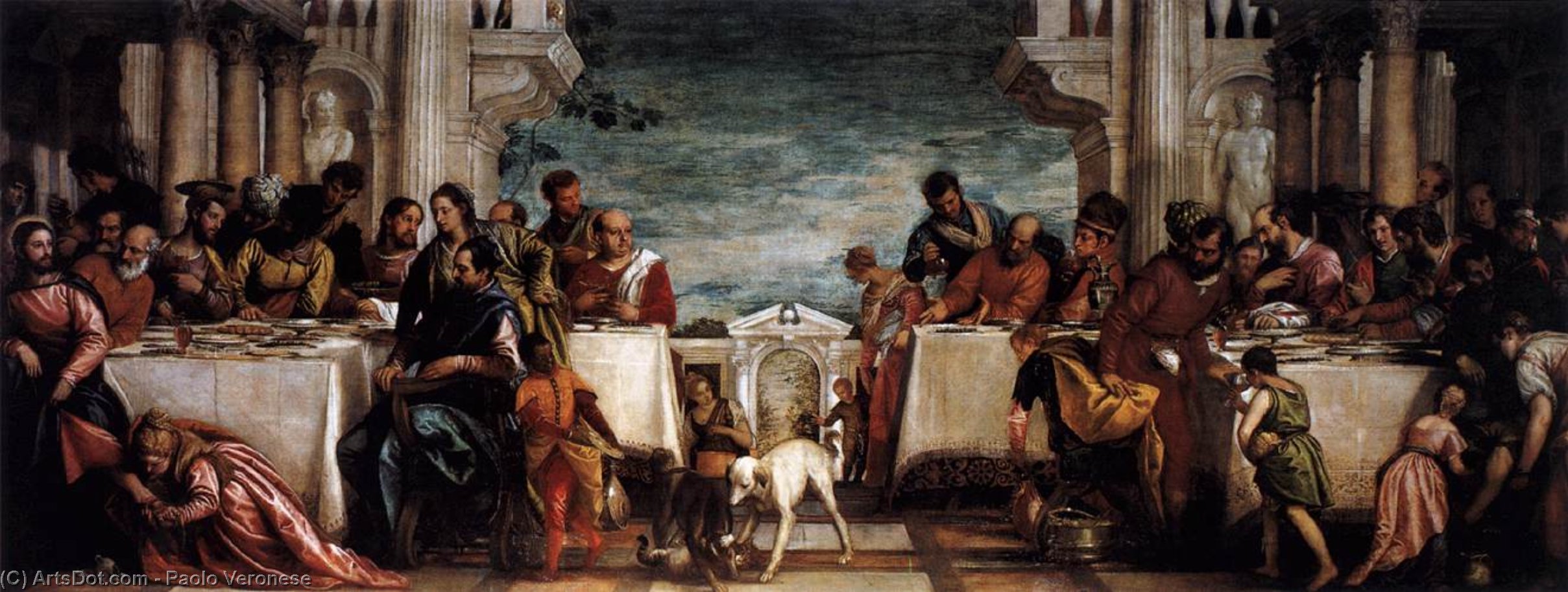 El Banquete En Casa De Simón — Paolo Veronese