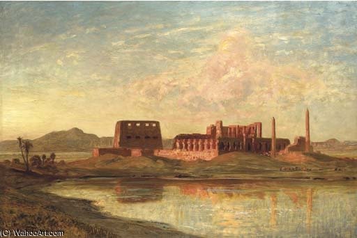 Ancient Ruins On The Banks Of The Nile — Ernst Carl Eugen Koerner