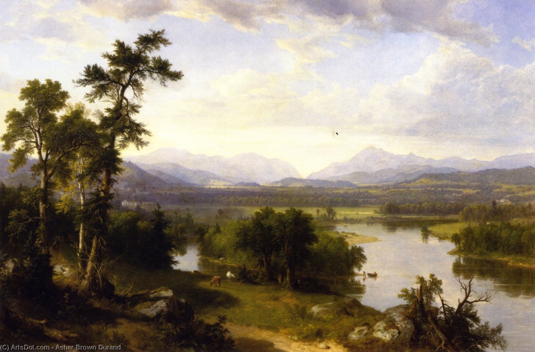 White Mountains Scenery, Franconia Notch, New Hampshire — Asher Brown Durand
