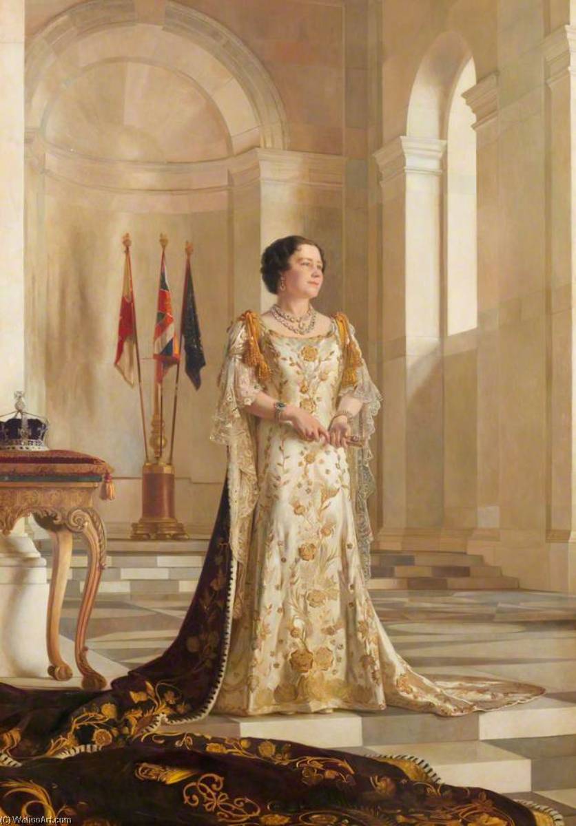 Elizabeth, The Queen Mother (1900–2002), Queen Consort Of King George Vi (copy Of Gerald Festus Kelly) — Robert John Swan