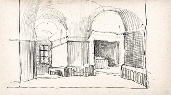 Scenery Sketch For Mussorgsky's Opera ''khovanshchina'' — Nicholas Roerich