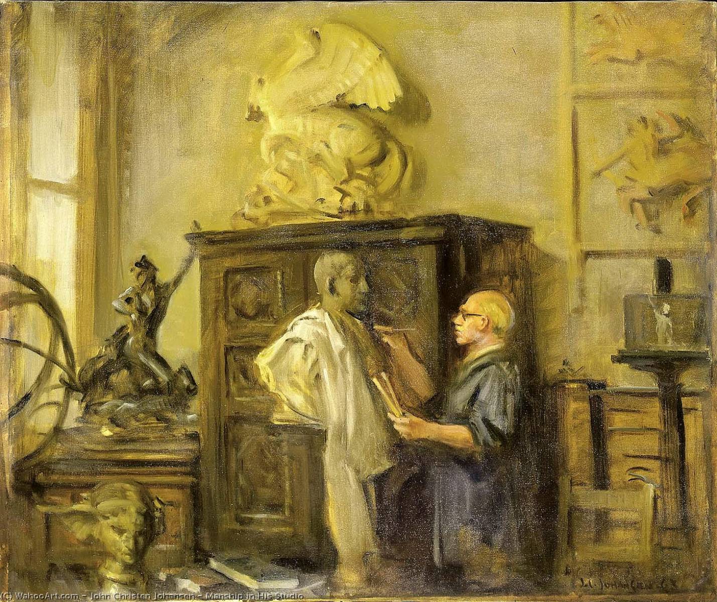 Manship In His Studio — John Christen Johansen