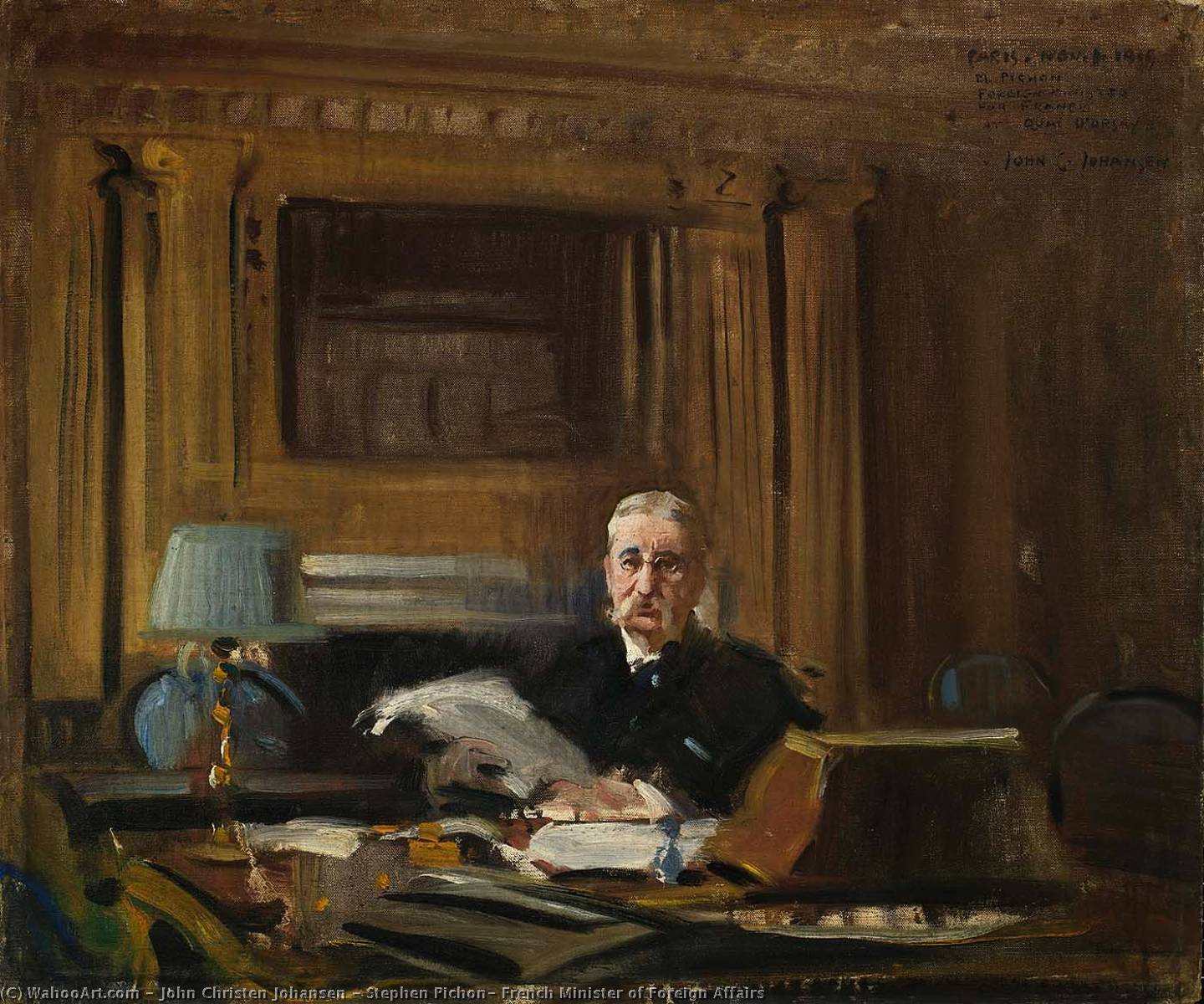 Stephen Pichon, French Minister Of Foreign Affairs — John Christen Johansen